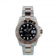 Gents Rolex GMT Master II 126711CHNR 18ct Rose Gold Stainless Steel case with Black dial
