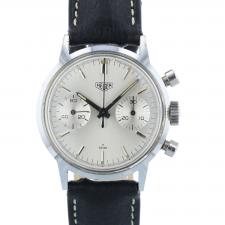 Gents Heuer 7721 Steel case with Silver dial