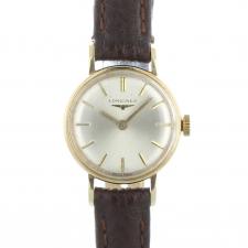 Ladies Longines Dress   9 CT case with Silver dial