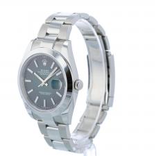 Gents Rolex Datejust 41 126300 Steel case with Green Ombre dial