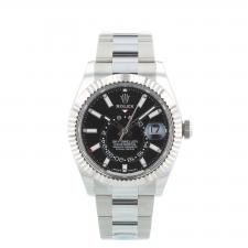 Gents Rolex Sky Dweller 336934 Stainless Steel case with Black dial