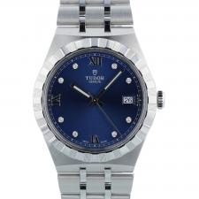 Gents Tudor Tudor Royal 28500 Steel case with Blue Diamond dial