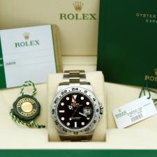 Gents Rolex Explorer II 216570 Stainless Steel case with Black dial
