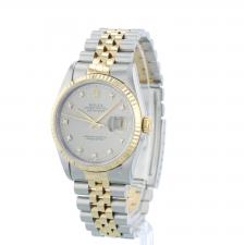 Gents Rolex DateJust 16233 18ct Yellow Gold Stainless Steel case with Silver Jubilee and Diamond dial