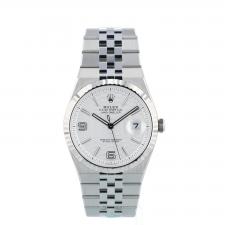 Gents Rolex Land Dweller 40 127334 Stainless Steel case with White Honeycomb Motif dial