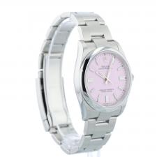Gents Rolex Oyster Perpetual 36 126000 Stainless Steel case with Pink dial