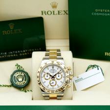 Gents Rolex Daytona 116503 18ct Yellow Gold   Stainless Steel case with White dial