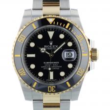 Gents Rolex Submariner Date 116613LN 18ct Yellow Gold Stainless Steel case with Black dial