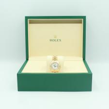 Ladies Rolex DateJust 279178 18ct Yellow Gold case with White dial