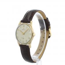 Gents Zenith Dress 9 CT case with Silver dial