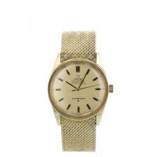 Gents Omega Constellation 23655436 18 CT case with Gilt dial