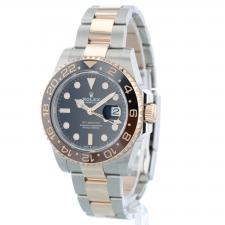 Gents Rolex GMT Master II 126711CHNR 18ct Rose Gold Stainless Steel case with Black dial