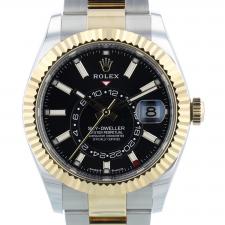 Gents Rolex Sky Dweller 336933 18ct Yellow Gold Stainless Steel case with Black dial