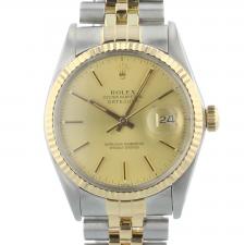 Gents Rolex Datejust 16013 18ct Yellow Gold Stainless Steel case with Gilt dial