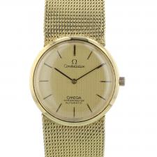 Gents Omega Constellation 1537255 18 CT case with Gilt dial