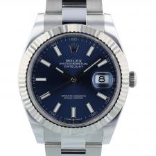 Gents Rolex Datejust 41 126334 Stainless Steel case with Blue dial