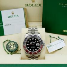 Gents Rolex GMT Master II 126710BLRO Stainless Steel case with Black dial