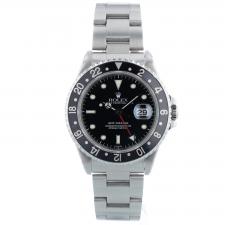 Gents Rolex GMT Master 16700 Stainless Steel case with Black dial