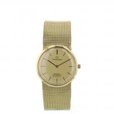Gents Omega Constellation 1537255 18 CT case with Gilt dial