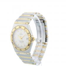 Gents Omega Constellation 12023000 18ct Yellow Gold Stainless Steel case with White dial