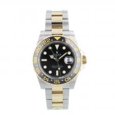 Gents Rolex GMT Master II 116713LN 18ct Yellow Gold Stainless Steel case with Black dial