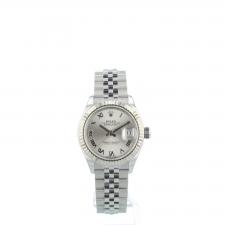 Ladies Rolex DateJust 28 279174 Stainless Steel case with Silver dial