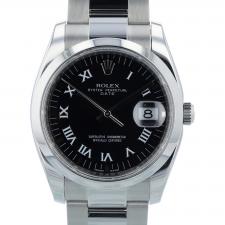 Gents Rolex Date 115200 Stainless Steel case with Black dial