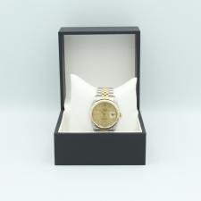 Gents Rolex Datejust 16233 18ct Yellow Gold Stainless Steel case with Champagne Diamond Set dial