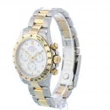 Gents Rolex Daytona 116523 18ct Yellow Gold Stainless Steel case with White dial