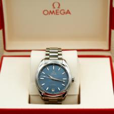 Ladies Omega Seamaster 22010342003002 Steel case with Blue dial