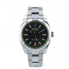 Gents Rolex Milgauss 116400GV Stainless Steel case with Black dial
