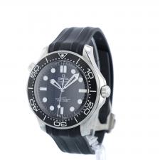 Gents Omega Seamaster 21032422001003 Steel case with Black Wave dial