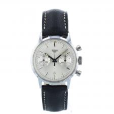 Gents Heuer 7721 Steel case with Silver dial