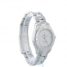 Ladies Rolex Yacht-Master 168622 Steel case with Platinum dial