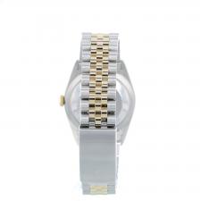 Gents Rolex Datejust 16233 18ct Yellow Gold Stainless Steel case with Champagne Linen dial