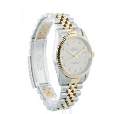 Gents Rolex DateJust 16233 18ct Yellow Gold Stainless Steel case with Silver Jubilee and Diamond dial