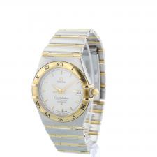 Gents Omega Constellation 12023000 18ct Yellow Gold Stainless Steel case with White dial