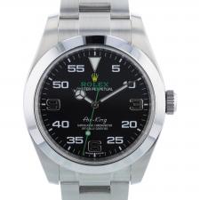 Gents Rolex Air King 116900 Stainless Steel case with Black dial