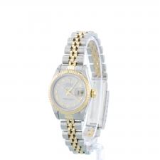 Ladies Rolex Datejust 69173 18ct Yellow Gold   Stainless Steel case with Silver dial
