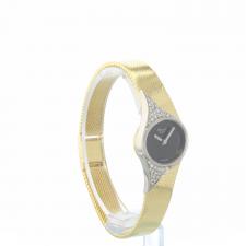 Ladies Chopard Dress watch 5045-2 18ct Yellow Gold case with Black dial