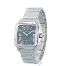 Gents Cartier Santos WSSA0062 Steel case with Green dial