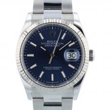 Gents Rolex DateJust 36 126234 Stainless Steel case with Blue dial