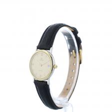 Ladies Omega DeVille 5962379 Gold Plated Stainless Steel case with Cream dial