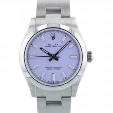 Ladies Rolex Oyster Perpetual 31 277200 Stainless Steel case with Lavender dial
