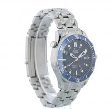 Gents Omega Seamaster 300 GMT 25358000 Stainless Steel case with Blue dial