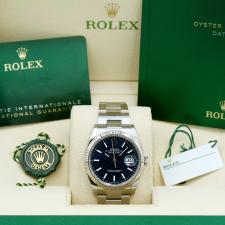 Gents Rolex DateJust 36 126234 Stainless Steel case with Blue dial
