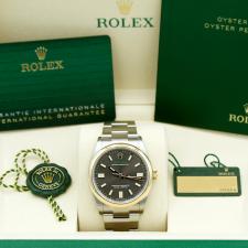 Gents Rolex Oyster Perpetual 36 126003 18ct Yellow Gold Stainless Steel case with Dark Grey dial