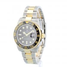 Gents Rolex GMT Master II 116713LN 18ct Yellow Gold Stainless Steel case with Black dial