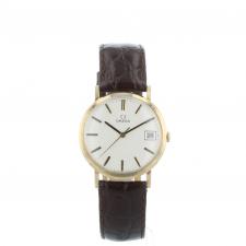 Gents Omega Dress   9 CT case with Silver dial