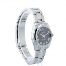 Ladies Rolex DateJust 31 178240 Steel case with Black dial